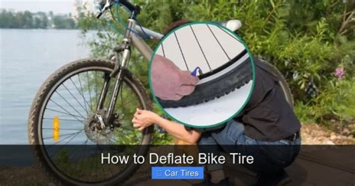 How To Deflate Bike Tire