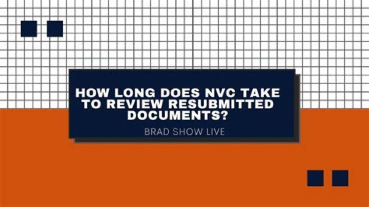 Question: How Long Does Nvc Take To Review Rejected Documents 2020