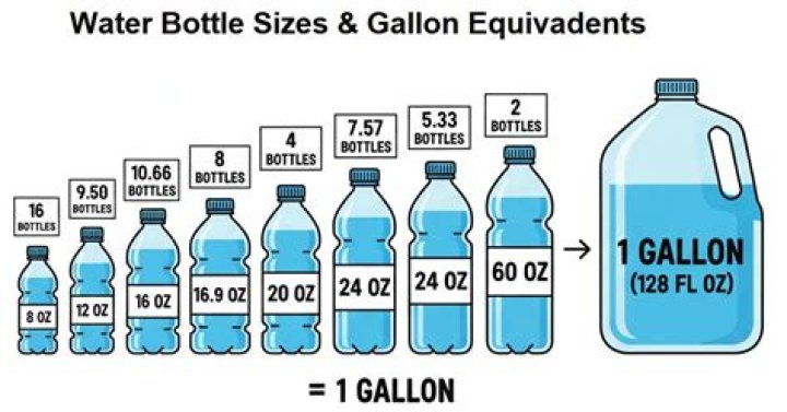 Quick Answer: How Many 16.9 Oz Bottles Of Water Is A Gallon