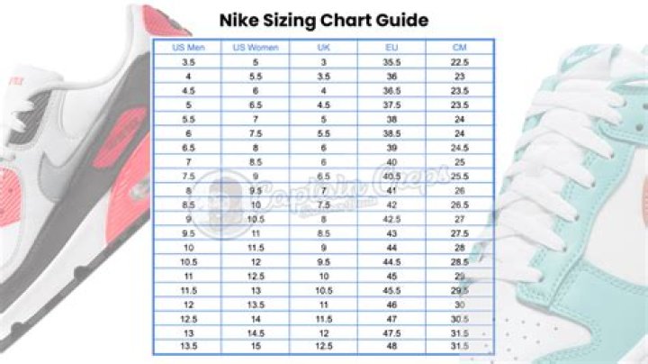 What Is Size 7Y In Nike Shoe