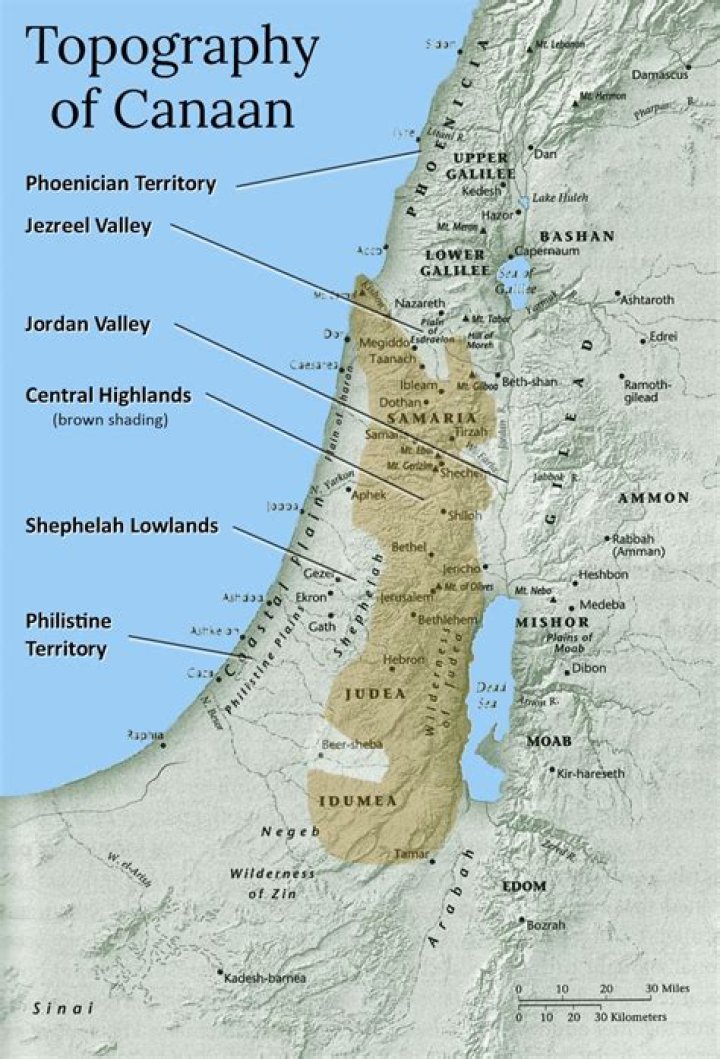 Where Is Canaan On The Map